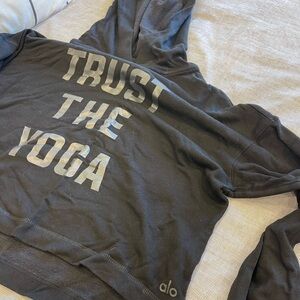 Alo cropped hoodie sz Med. Smoke free home